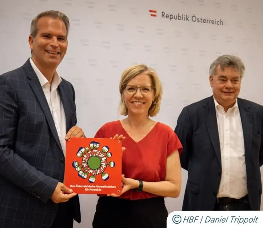 Umweltzeichen Österreichs wird Überreicht