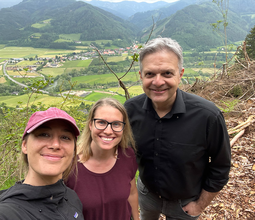 aufforstung selfie