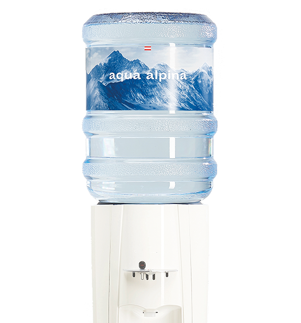 Slim Wasserspender mit Alpenwasserflasche